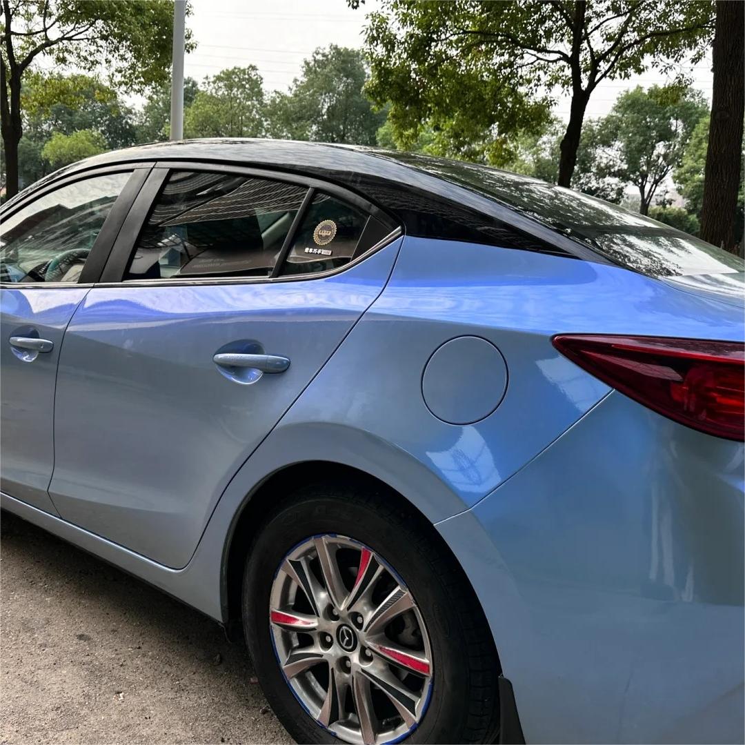 Gloss Metallic Diamond Grey Blue Car Vinyl Wrap product image 5 - Veloro metallic vinyl wrap