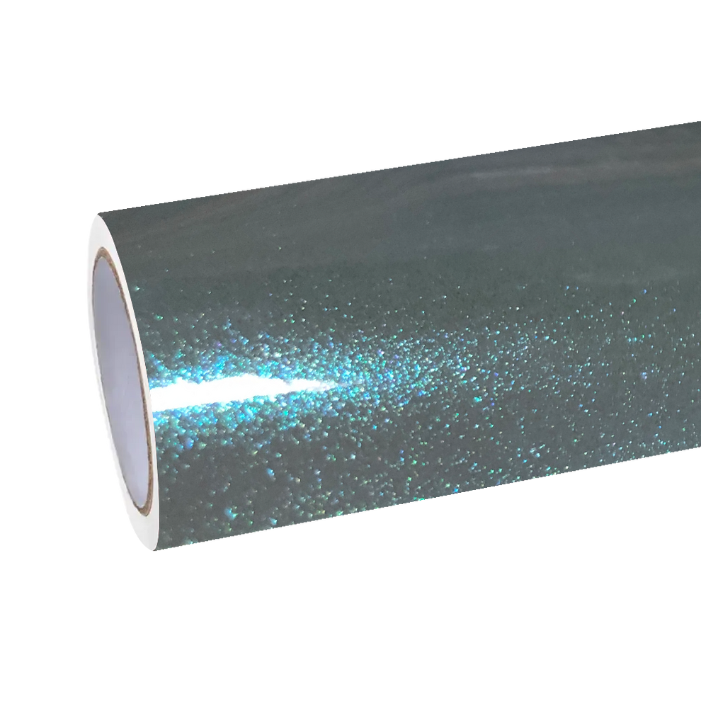 Gloss Metallic Diamond Grey Blue Car Vinyl Wrap
