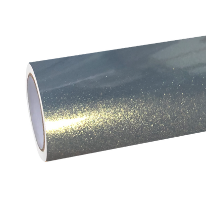 Gloss Metallic Diamond Grey Gold Car Vinyl Wrap