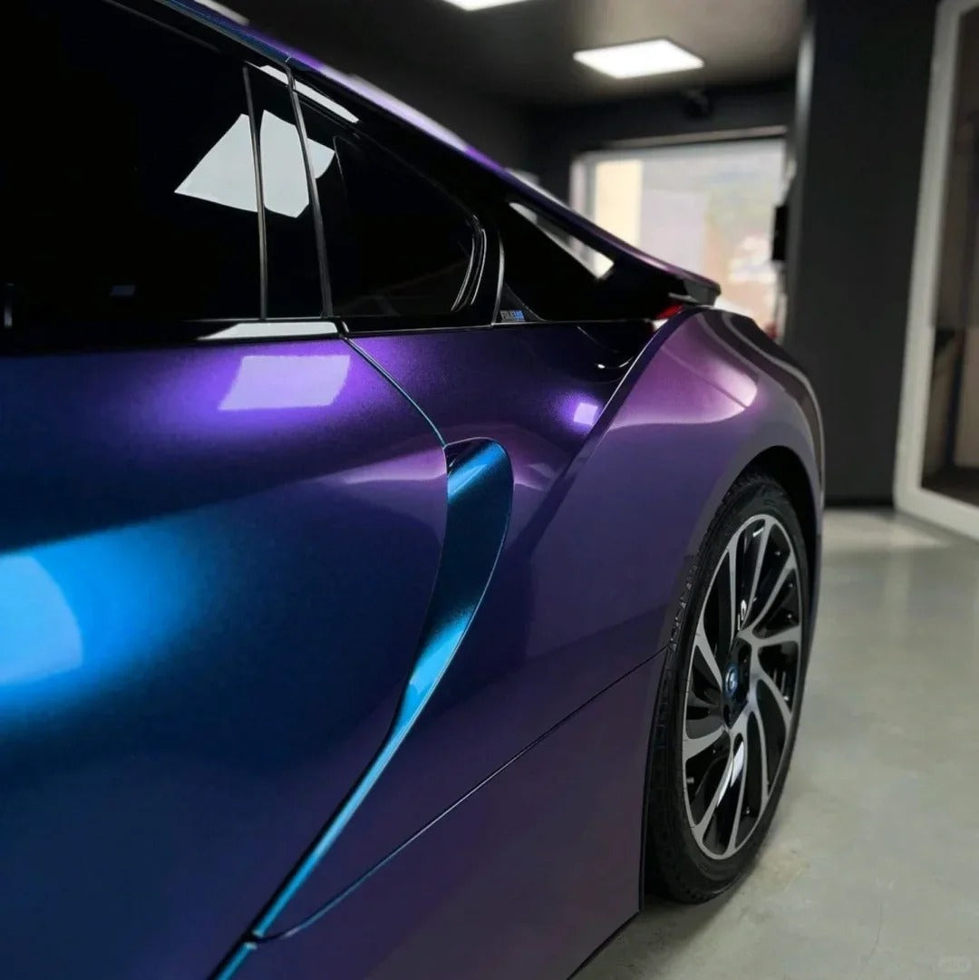 Gloss Metallic Diamond Purple Red Car Vinyl Wrap product image 5 - Veloro metallic vinyl wrap