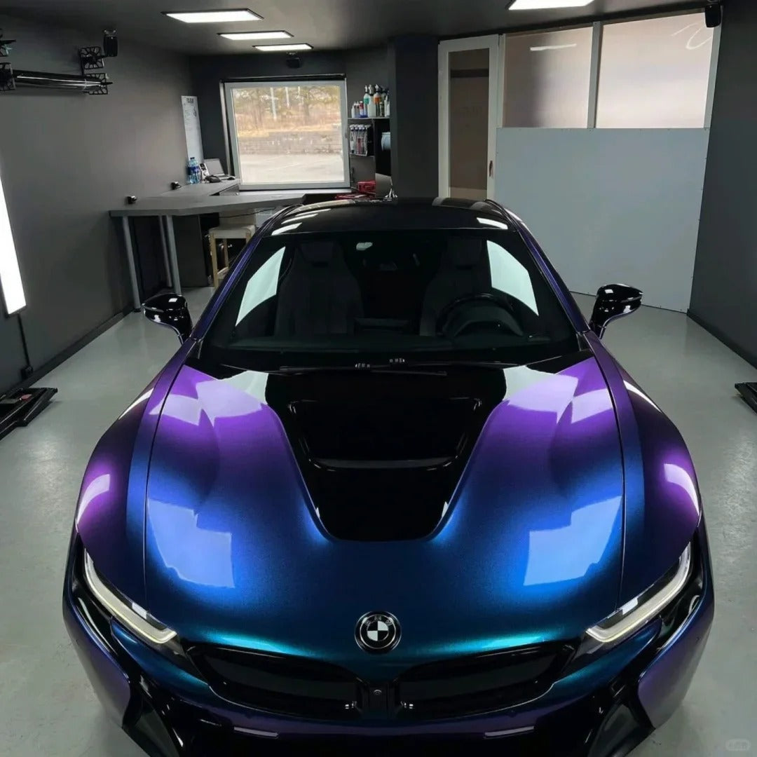 Gloss Metallic Diamond Purple Red Car Vinyl Wrap product image 3 - Veloro metallic vinyl wrap