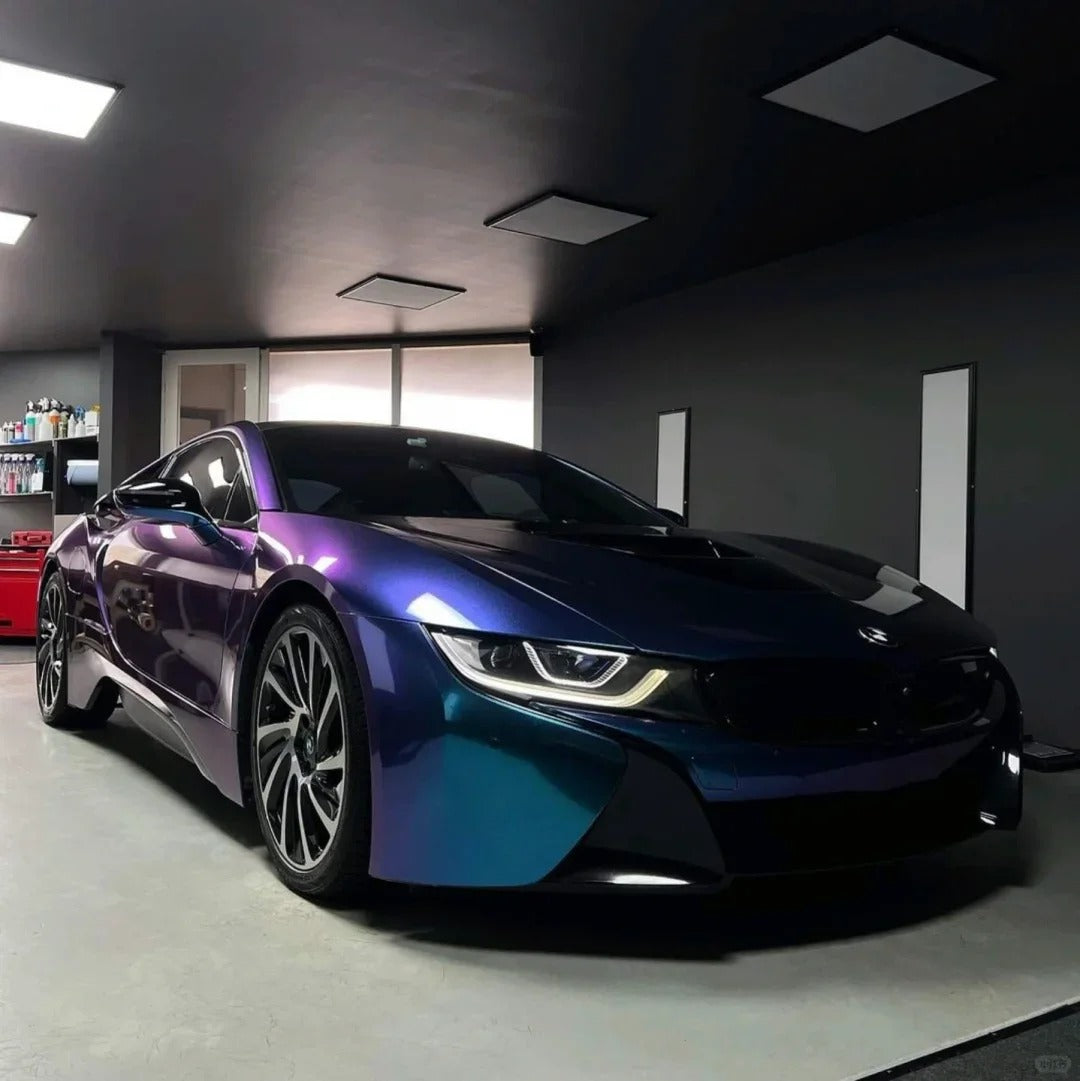 Gloss Metallic Diamond Purple Red Car Vinyl Wrap product image 4 - Veloro metallic vinyl wrap