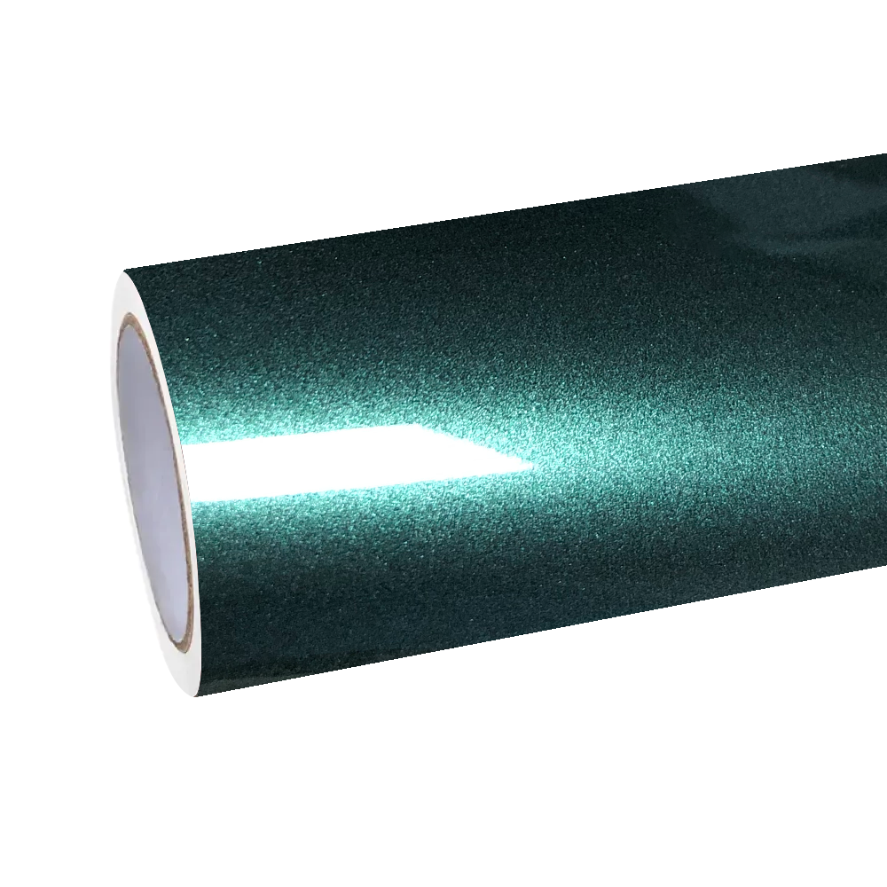 Gloss Metallic Emerald Green Car Vinyl Wrap PET product image 2 - Veloro metallic vinyl wrap