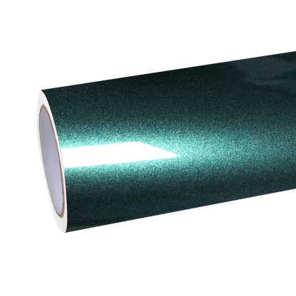Gloss Metallic Emerald Green Car Vinyl Wrap PET product image 2 - Veloro metallic vinyl wrap