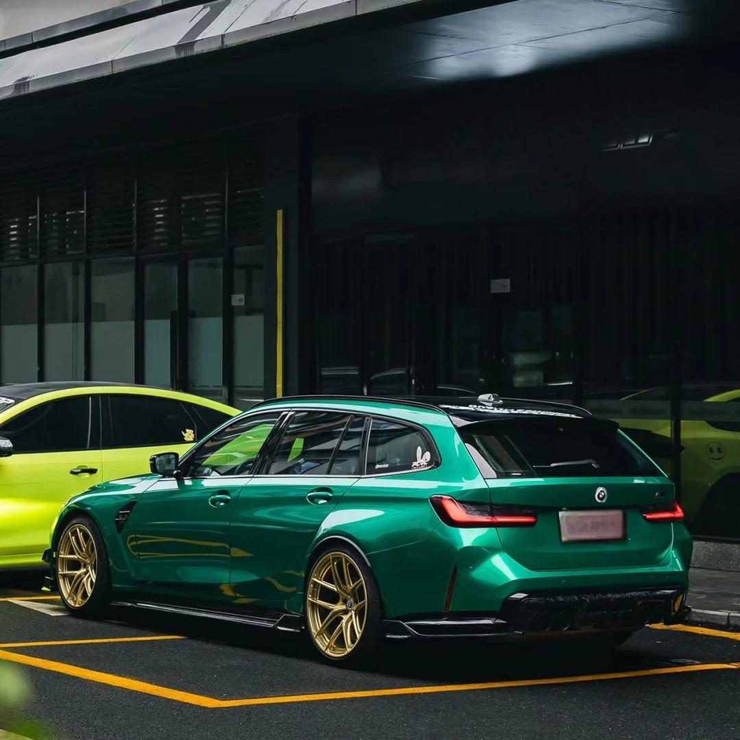 Gloss Metallic Emerald Green Car Wrap Vinyl PET product image 11 - Veloro metallic vinyl wrap