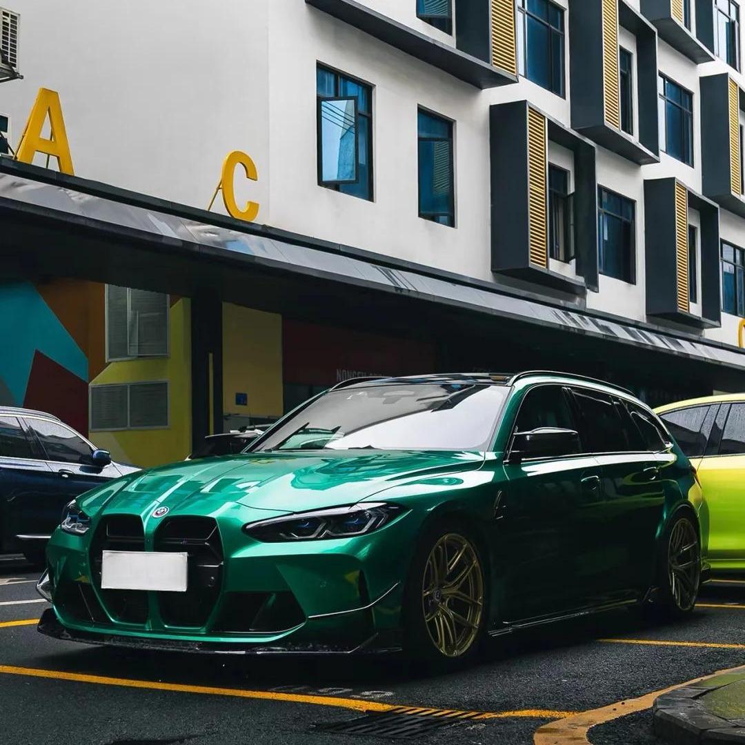Gloss Metallic Emerald Green Car Wrap Vinyl PET product image 9 - Veloro metallic vinyl wrap