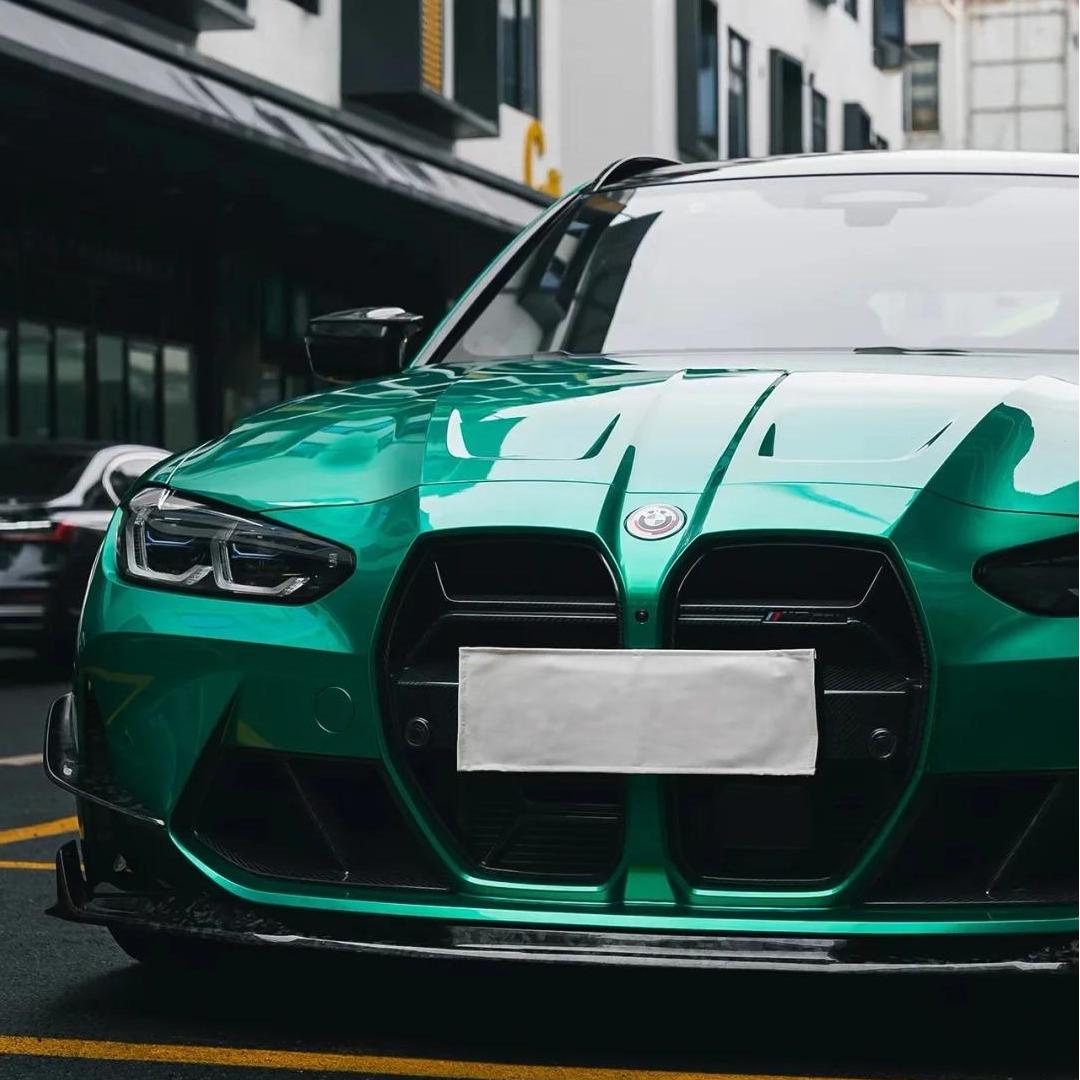 Gloss Metallic Emerald Green Car Wrap Vinyl PET product image 15 - Veloro metallic vinyl wrap