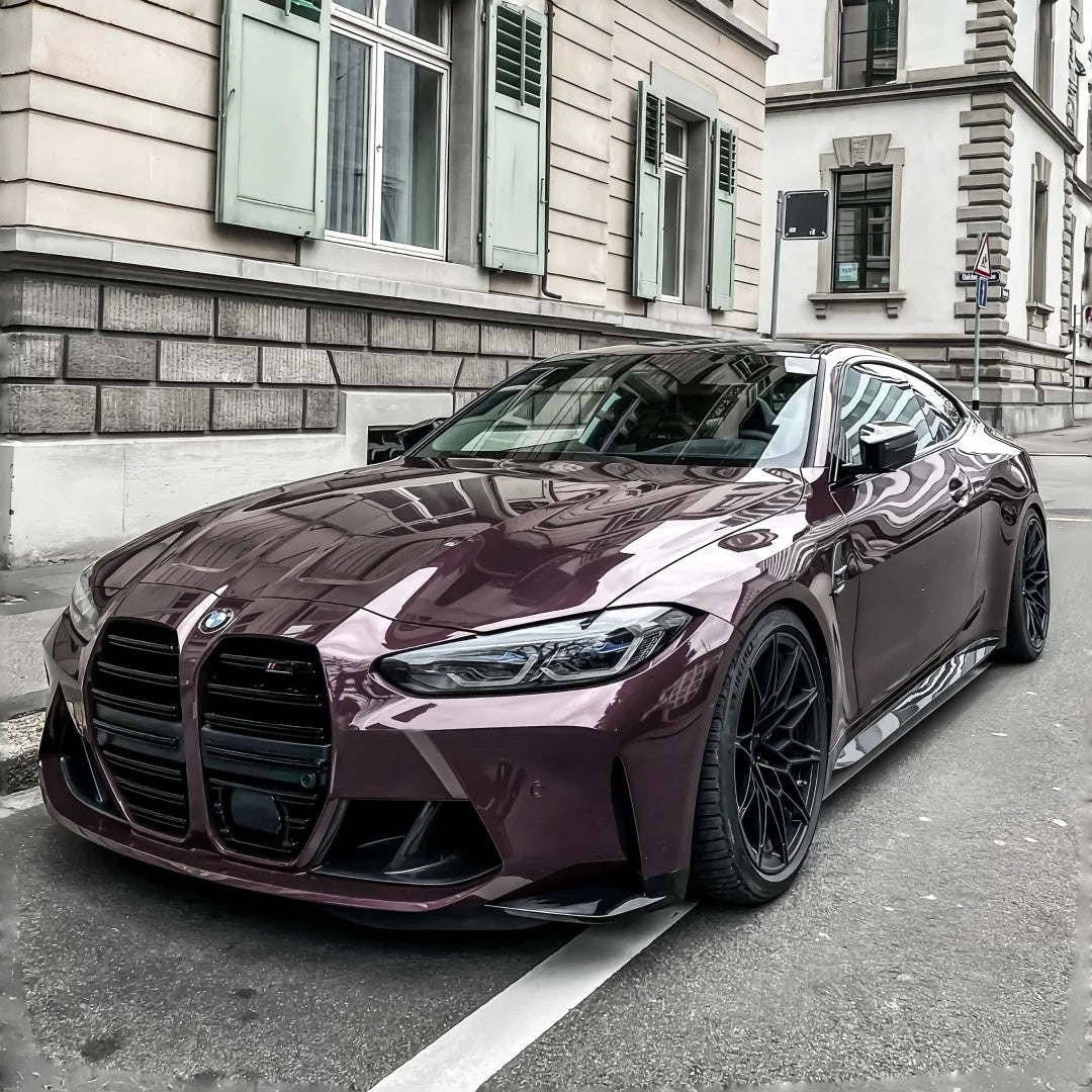 Gloss Metallic Eve Purple Car Vinyl Wrap PET product image 2 - Veloro metallic vinyl wrap
