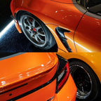 Gloss Metallic Fiery Orange Car Vinyl Wrap PET product image 13 - Veloro metallic vinyl wrap