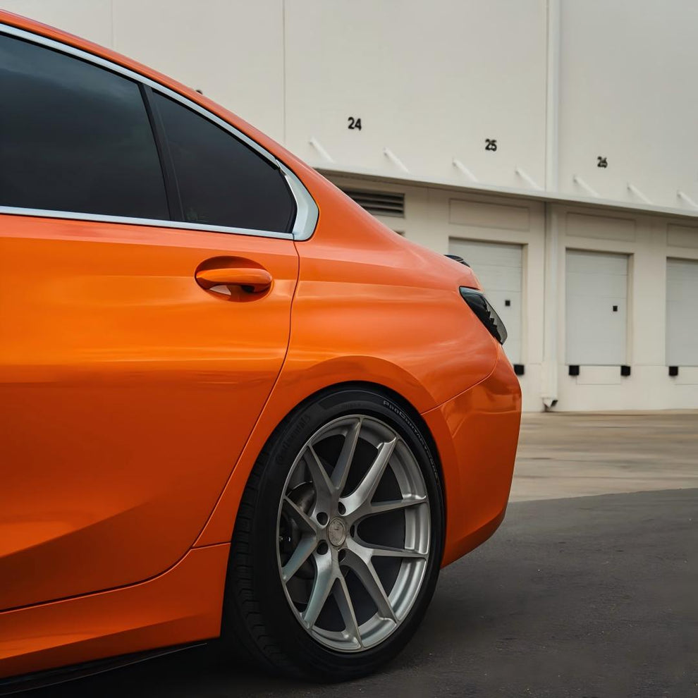 Gloss Metallic Fiery Orange Car Vinyl Wrap PET product image 10 - Veloro metallic vinyl wrap