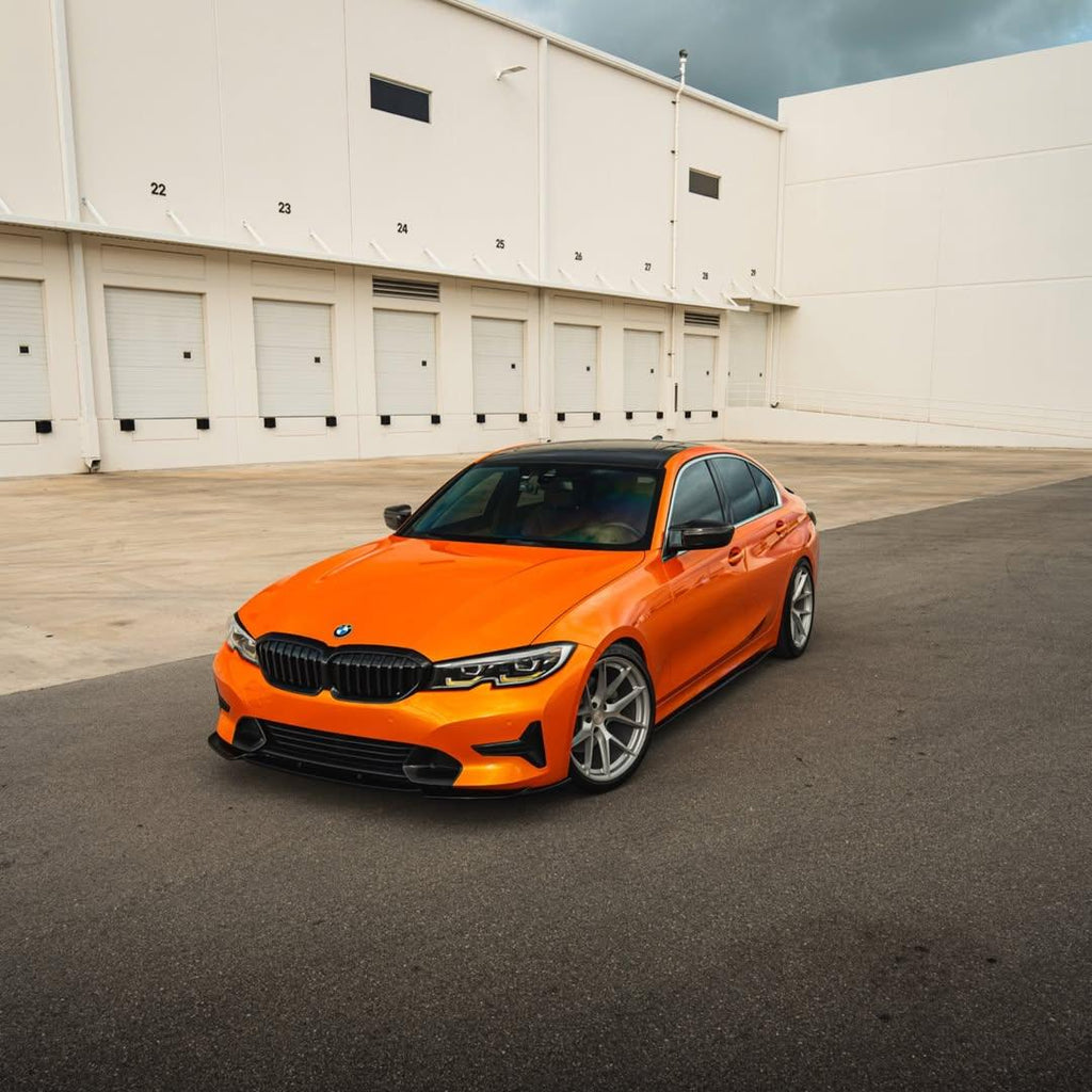 Gloss Metallic Fiery Orange Car Vinyl Wrap PET product image 7 - Veloro metallic vinyl wrap