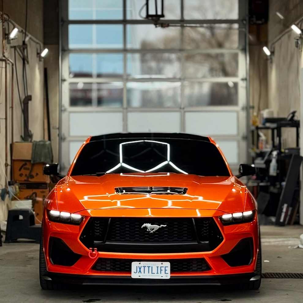 Gloss Metallic Fiery Orange Car Vinyl Wrap PET product image 4 - Veloro metallic vinyl wrap