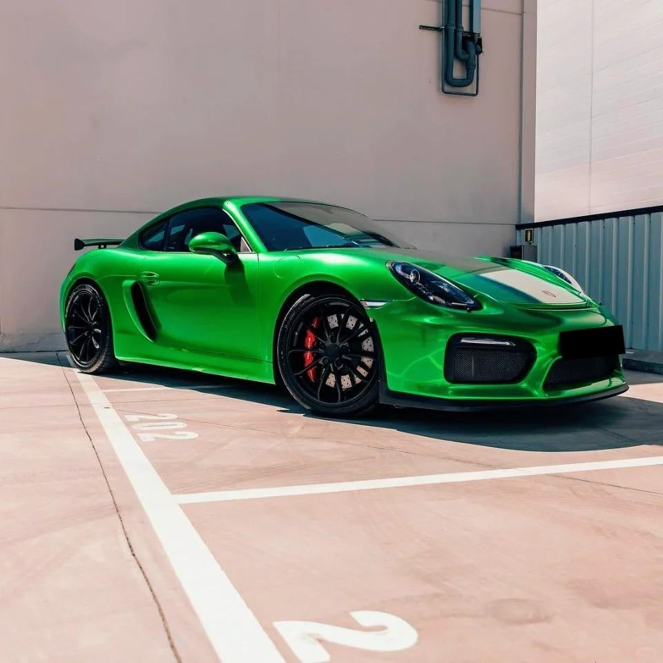 Gloss Metallic Flame Green Car Vinyl Wrap PET product image 10 - Veloro metallic vinyl wrap