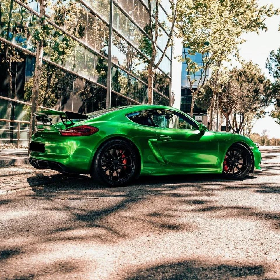 Gloss Metallic Flame Green Car Vinyl Wrap PET product image 12 - Veloro metallic vinyl wrap