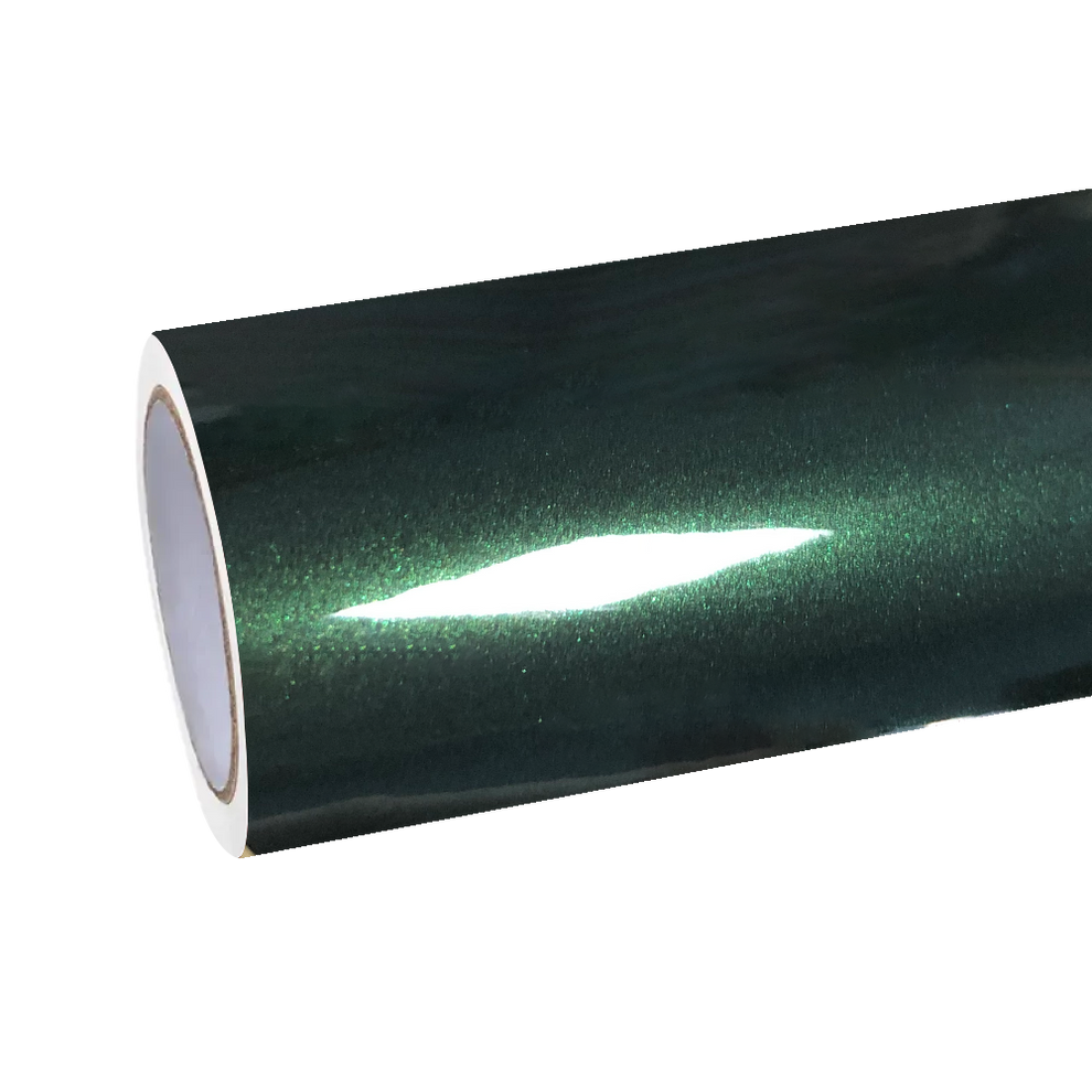 Gloss Metallic Forest Green Car Vinyl Wrap Audi
