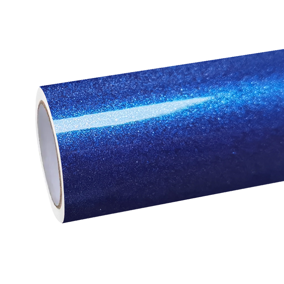 Gloss Metallic Galaxy Blue Car Vinyl Wrap PET