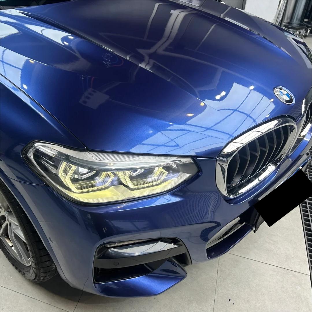 Gloss Metallic Galaxy Blue Car Vinyl Wrap PET product image 4 - Veloro metallic vinyl wrap