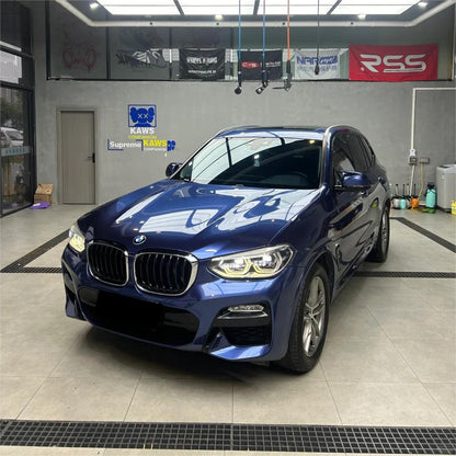 Gloss Metallic Galaxy Blue Car Vinyl Wrap PET product image 2 - Veloro metallic vinyl wrap