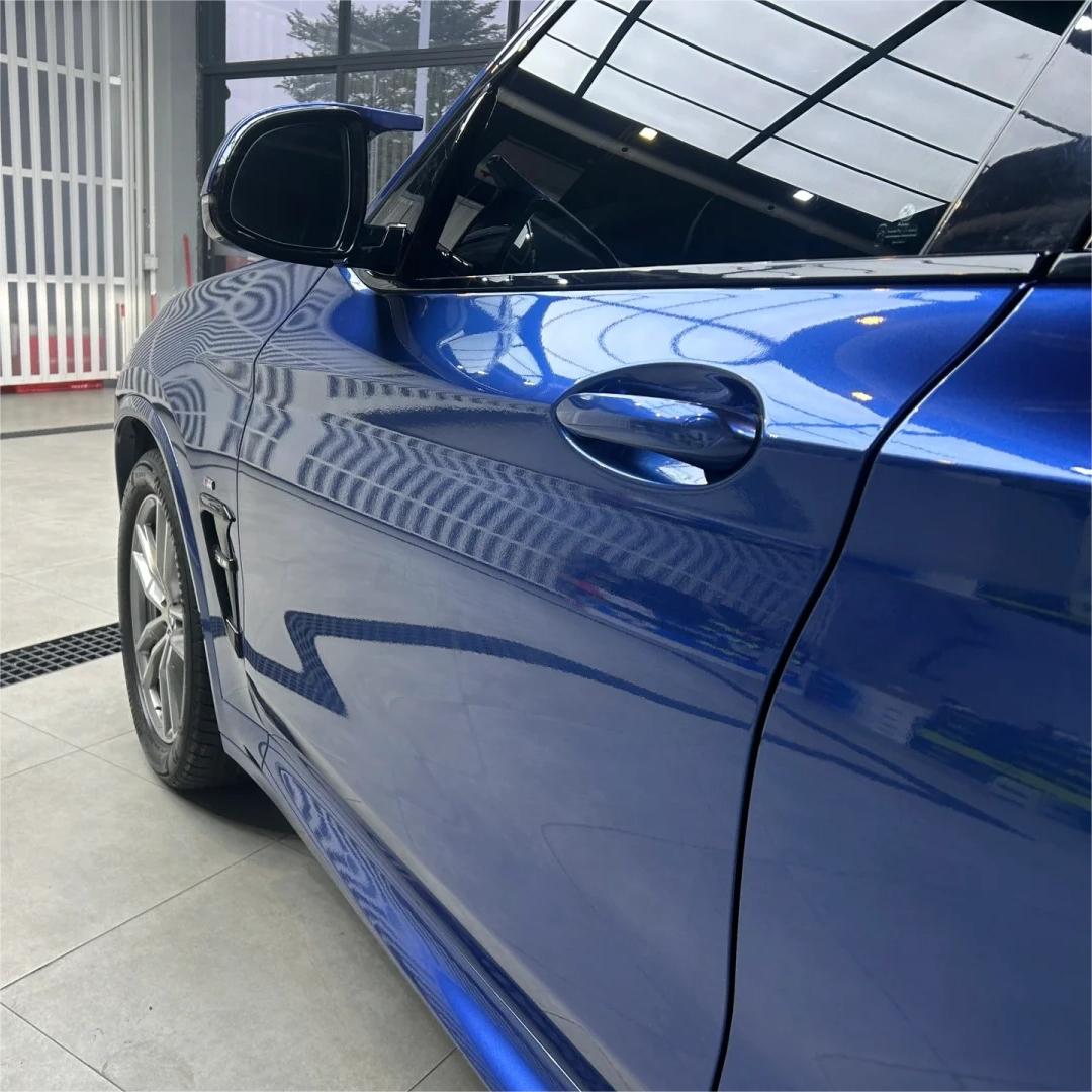 Gloss Metallic Galaxy Blue Car Vinyl Wrap PET product image 8 - Veloro metallic vinyl wrap