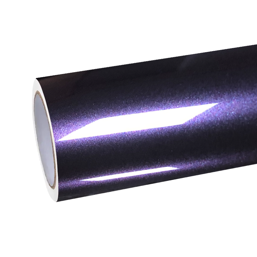 Gloss Metallic Galaxy Purple Car Vinyl Wrap PET
