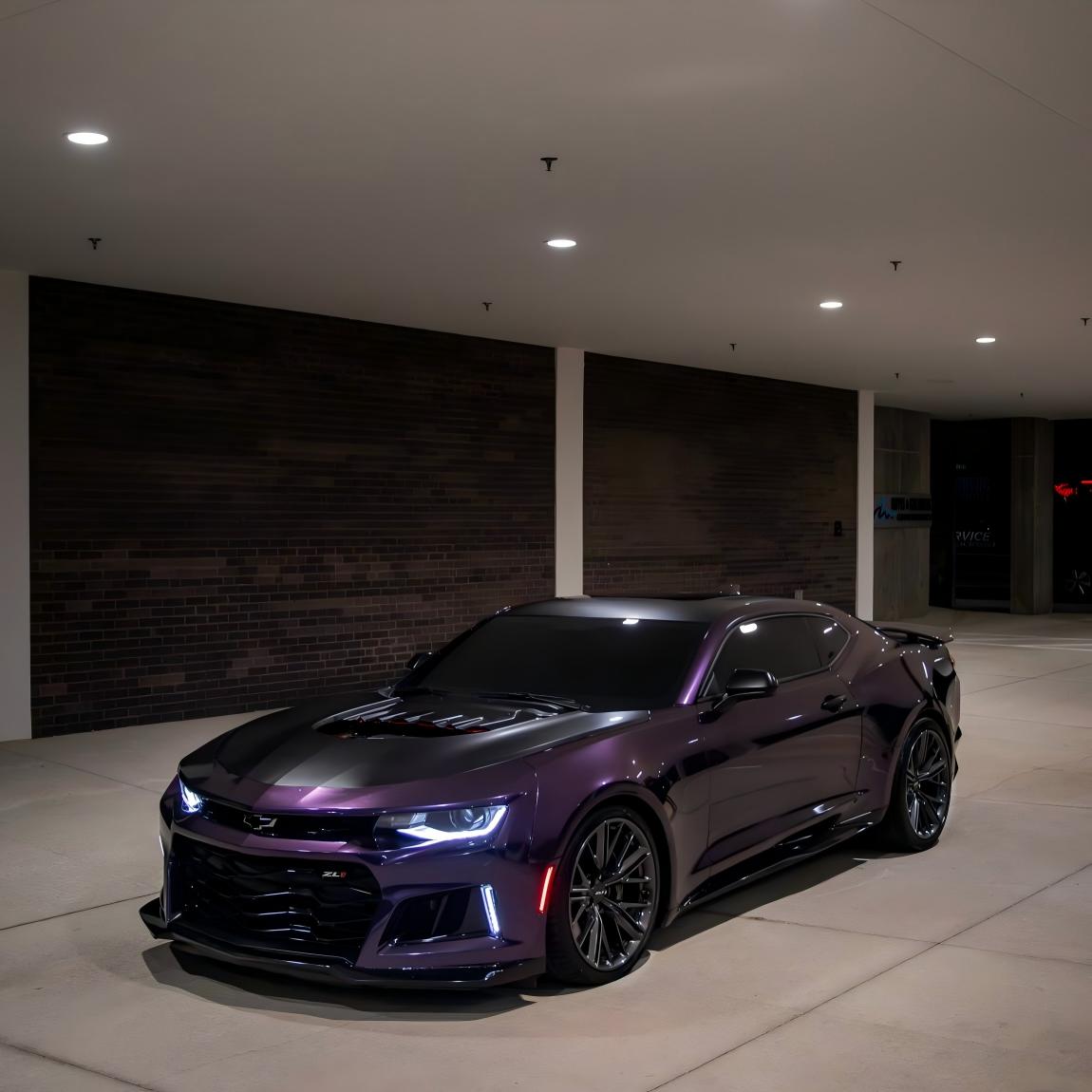 Gloss Metallic Galaxy Purple Car Vinyl Wrap PET product image 2 - Veloro metallic vinyl wrap
