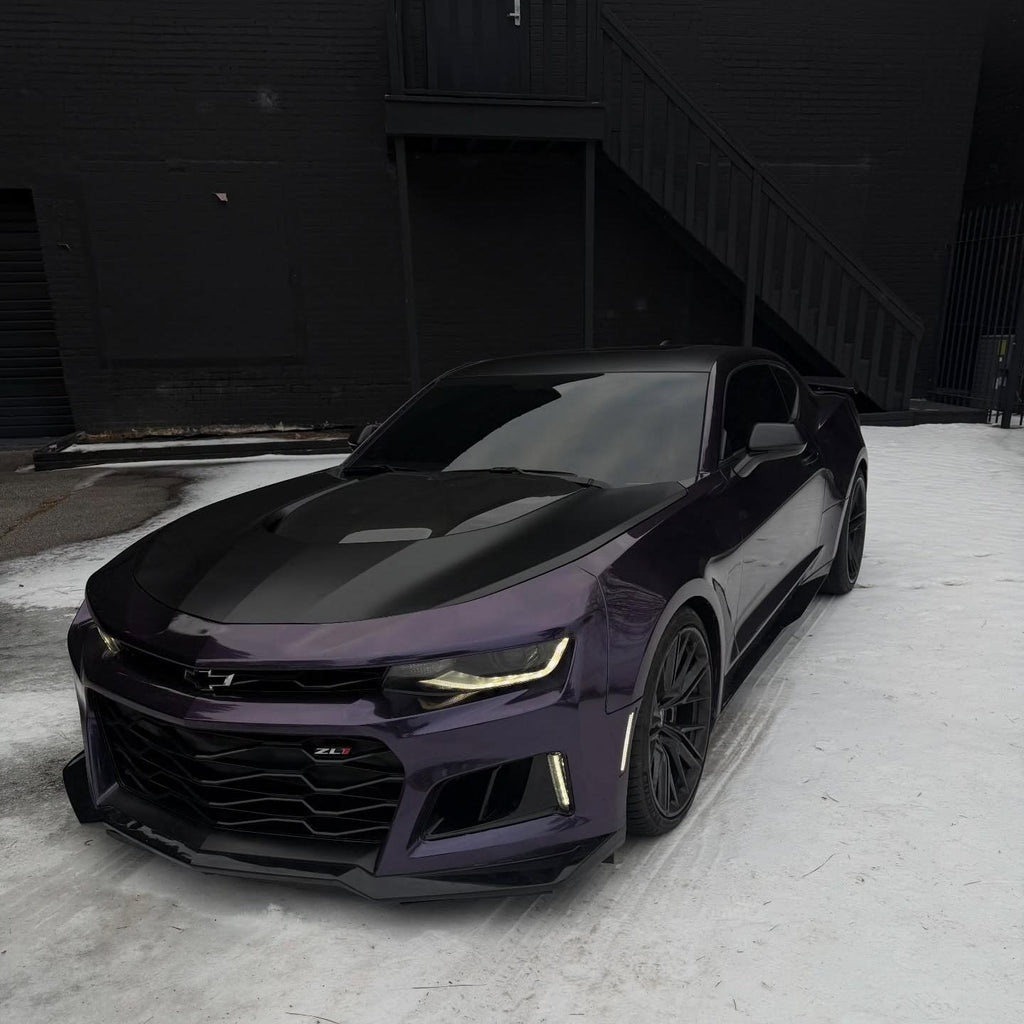 Gloss Metallic Galaxy Purple Car Vinyl Wrap PET product image 5 - Veloro metallic vinyl wrap