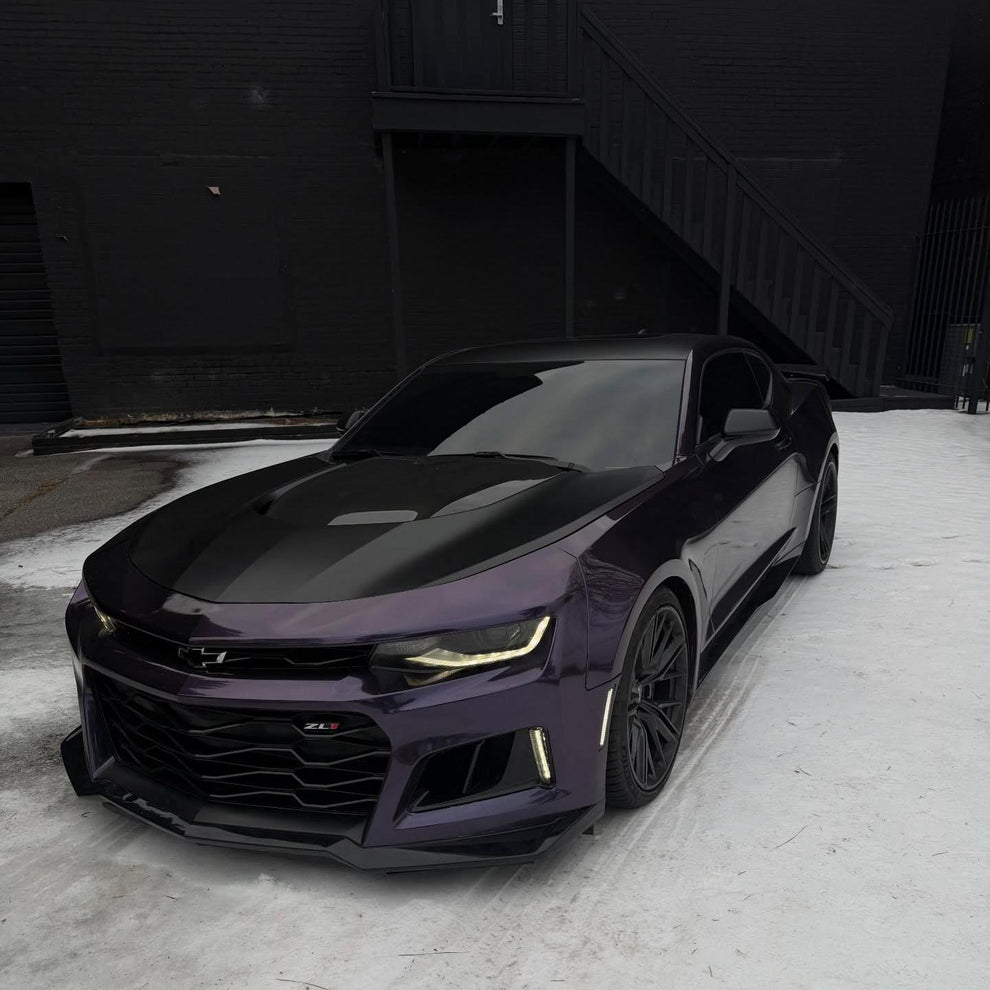 Gloss Metallic Galaxy Purple Car Vinyl Wrap PET product image 5 - Veloro metallic vinyl wrap