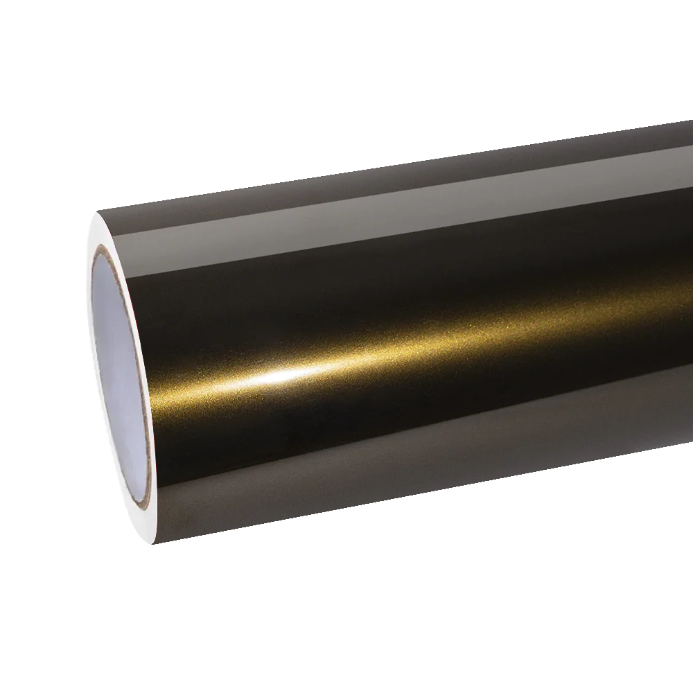 Gloss Metallic Ghost Midnight Gold Black Gold Car Vinyl Wrap PET product image 12 - Veloro metallic vinyl wrap