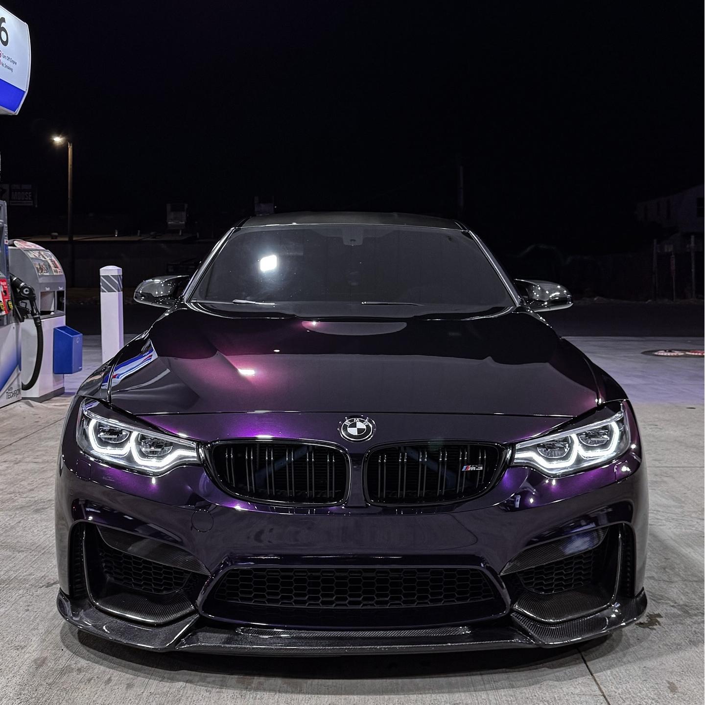 Gloss Metallic Ghost Midnight Purple Car Vinyl Wrap PET product image 14 - Veloro metallic vinyl wrap