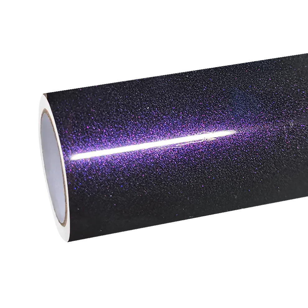 Gloss Metallic Ghost Midnight Purple Car Vinyl Wrap PET product image 2 - Veloro metallic vinyl wrap