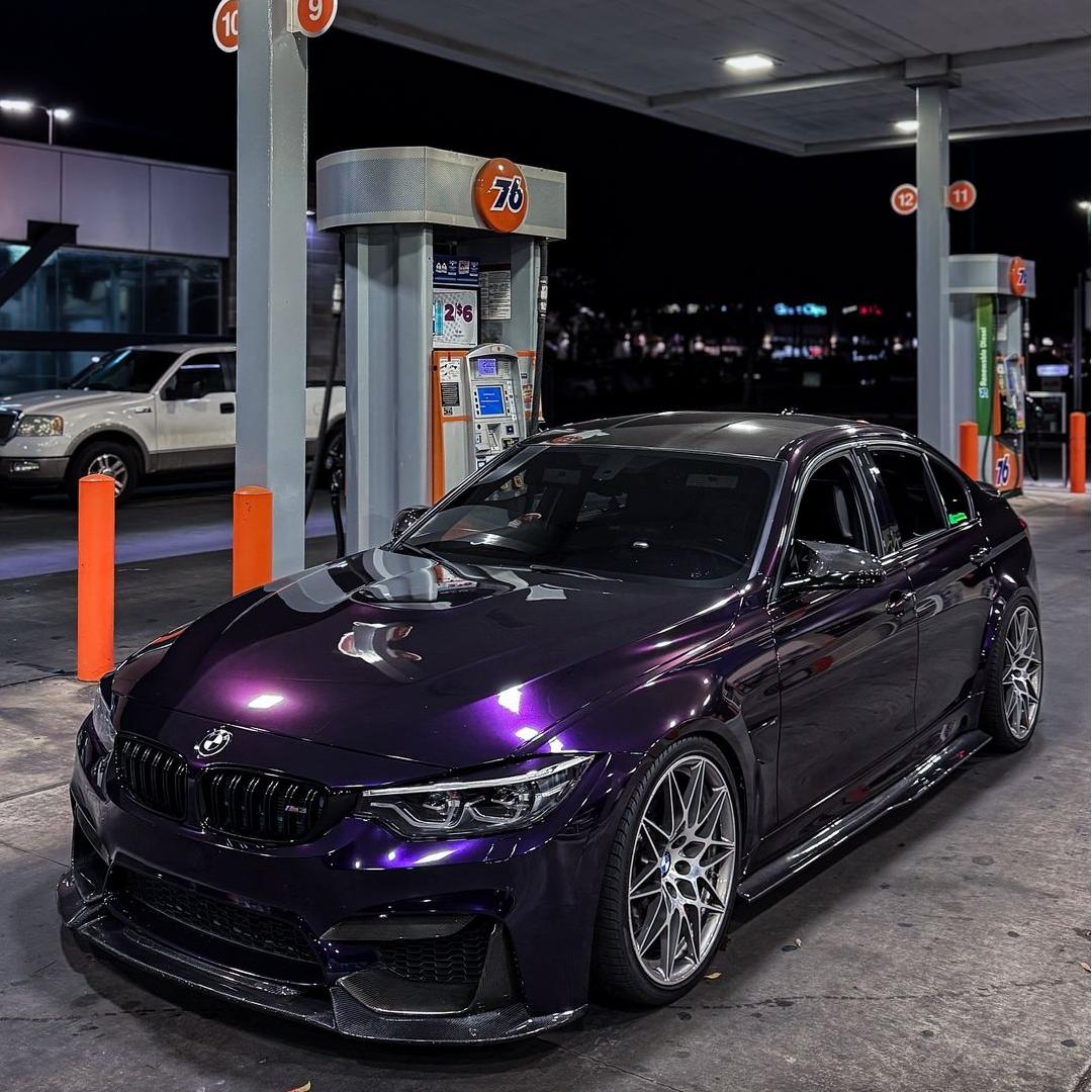 Gloss Metallic Ghost Midnight Purple Car Vinyl Wrap PET product image 5 - Veloro metallic vinyl wrap