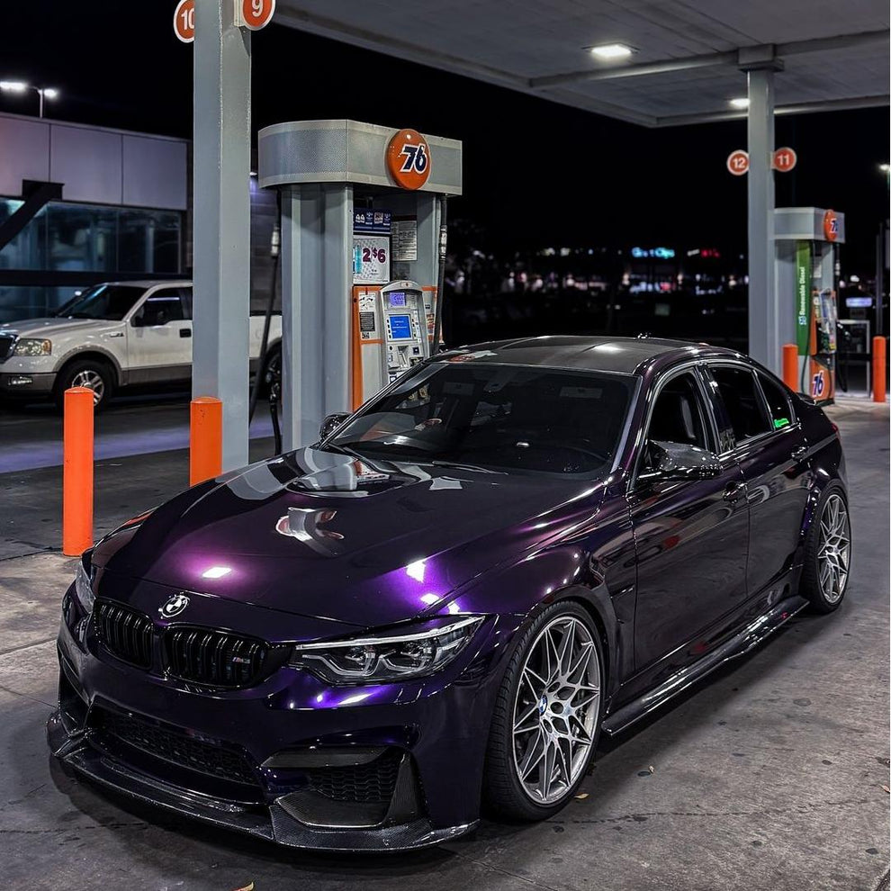 Gloss Metallic Ghost Midnight Purple Car Vinyl Wrap PET product image 5 - Veloro metallic vinyl wrap