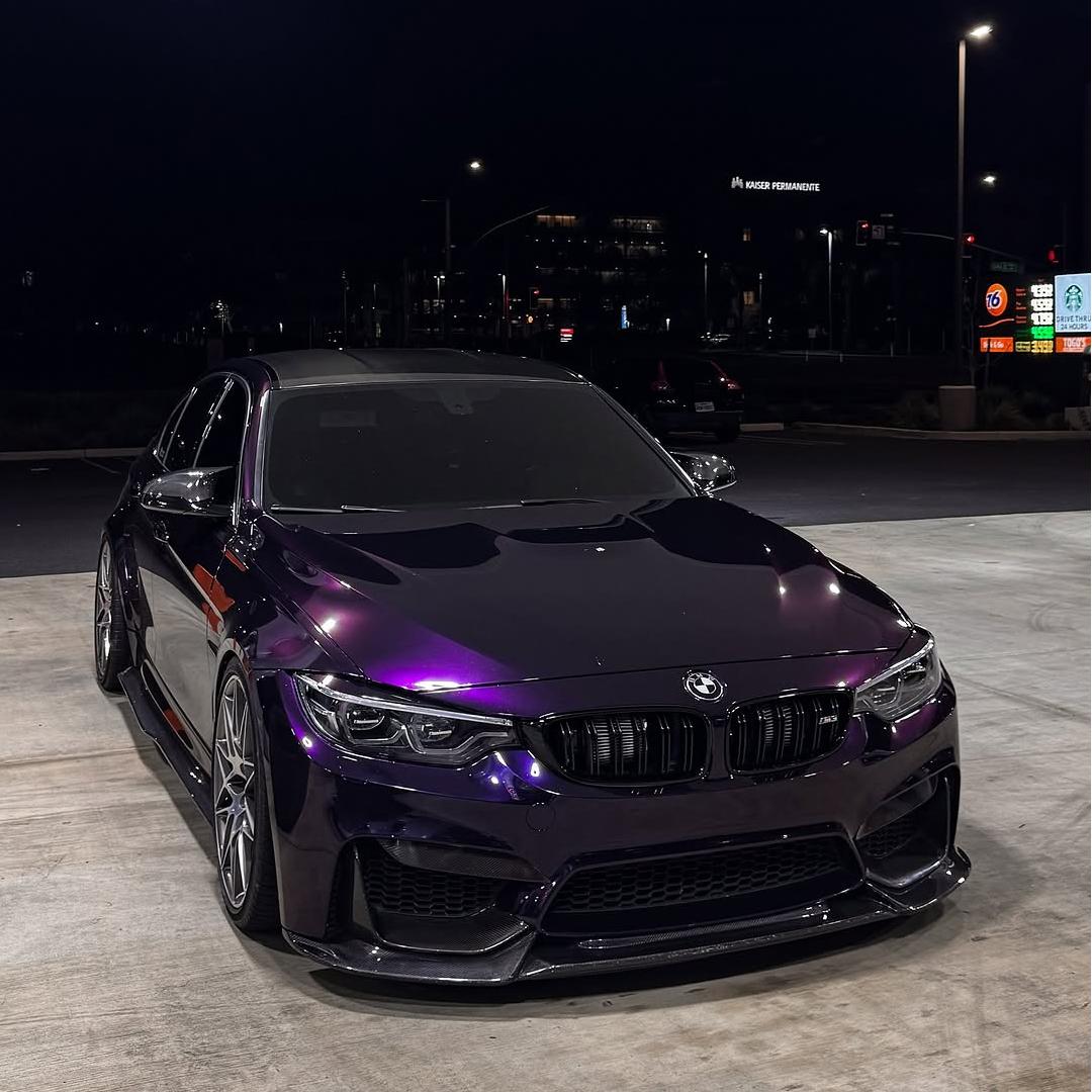 Gloss Metallic Ghost Midnight Purple Car Vinyl Wrap PET product image 10 - Veloro metallic vinyl wrap