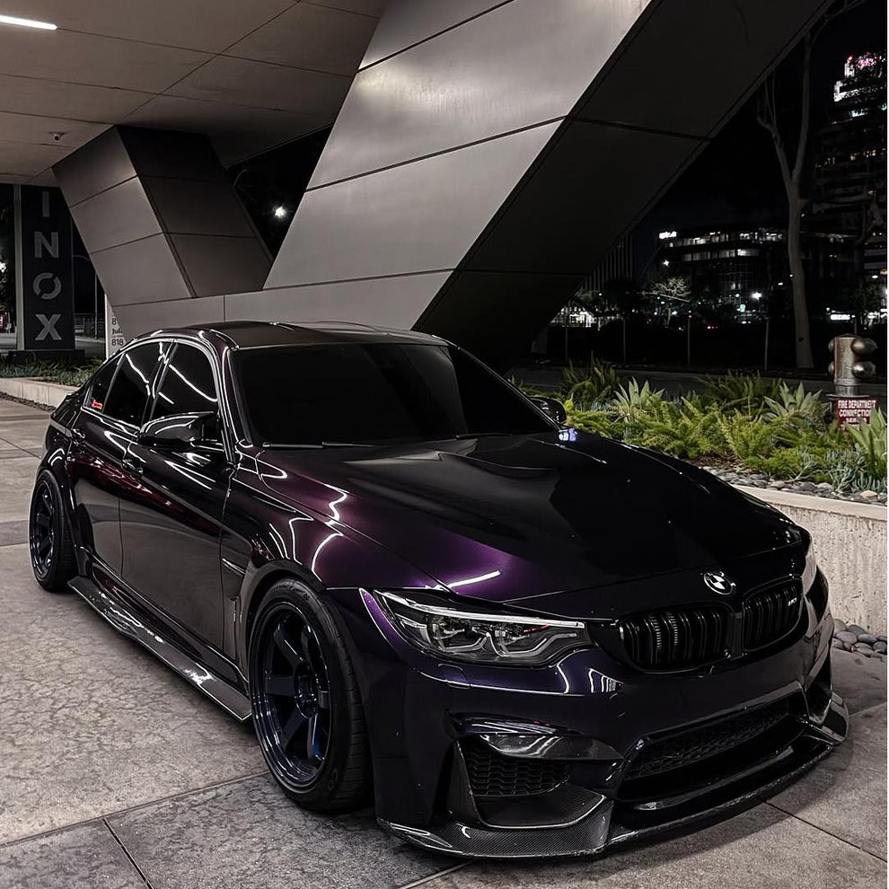 Gloss Metallic Ghost Midnight Purple Car Vinyl Wrap PET product image 3 - Veloro metallic vinyl wrap
