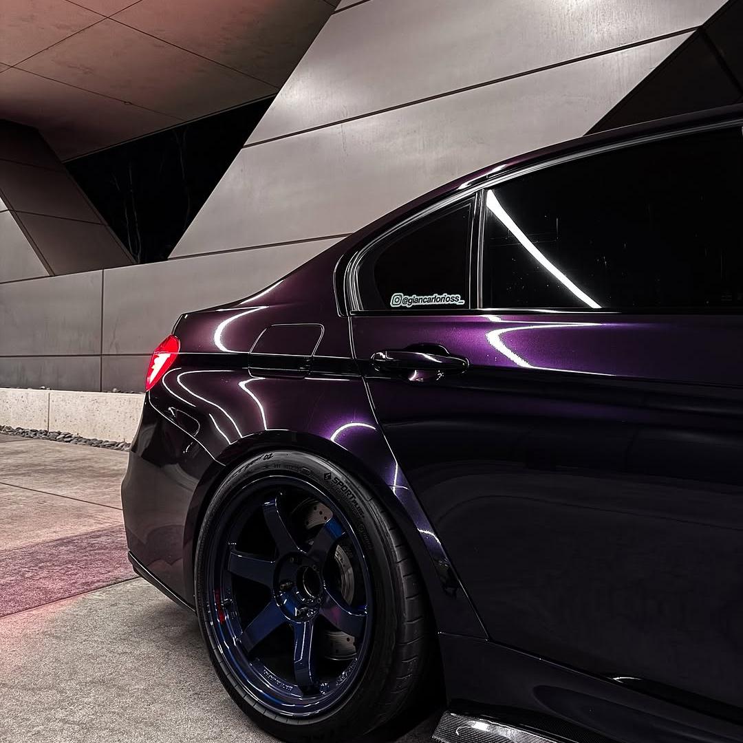 Gloss Metallic Ghost Midnight Purple Car Vinyl Wrap PET product image 8 - Veloro metallic vinyl wrap