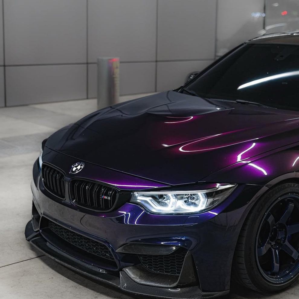 Gloss Metallic Ghost Midnight Purple Car Vinyl Wrap PET product image 4 - Veloro metallic vinyl wrap
