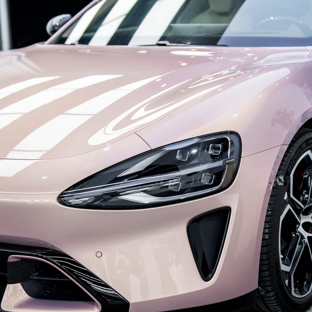 Gloss Metallic Gilded Rose Pink Car Vinyl Wrap PET product image 5 - Veloro metallic vinyl wrap