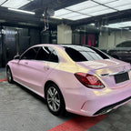 Gloss Metallic Glazed Gold Pink Car Vinyl Wrap PET product image 8 - Veloro metallic vinyl wrap