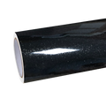 Gloss Metallic Glitter Black Car Vinyl Wrap PET