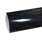 Gloss Metallic Glitter Black Car Vinyl Wrap PET