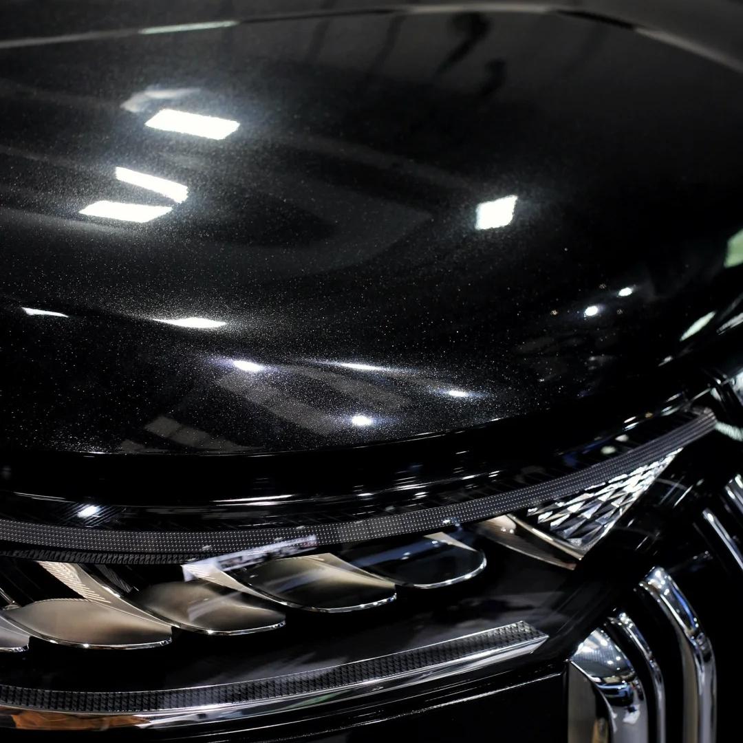 Gloss Metallic Glitter Black Car Vinyl Wrap PET product image 9 - Veloro metallic vinyl wrap