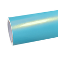 Gloss Metallic Neon Ice Blue Car Vinyl Wrap