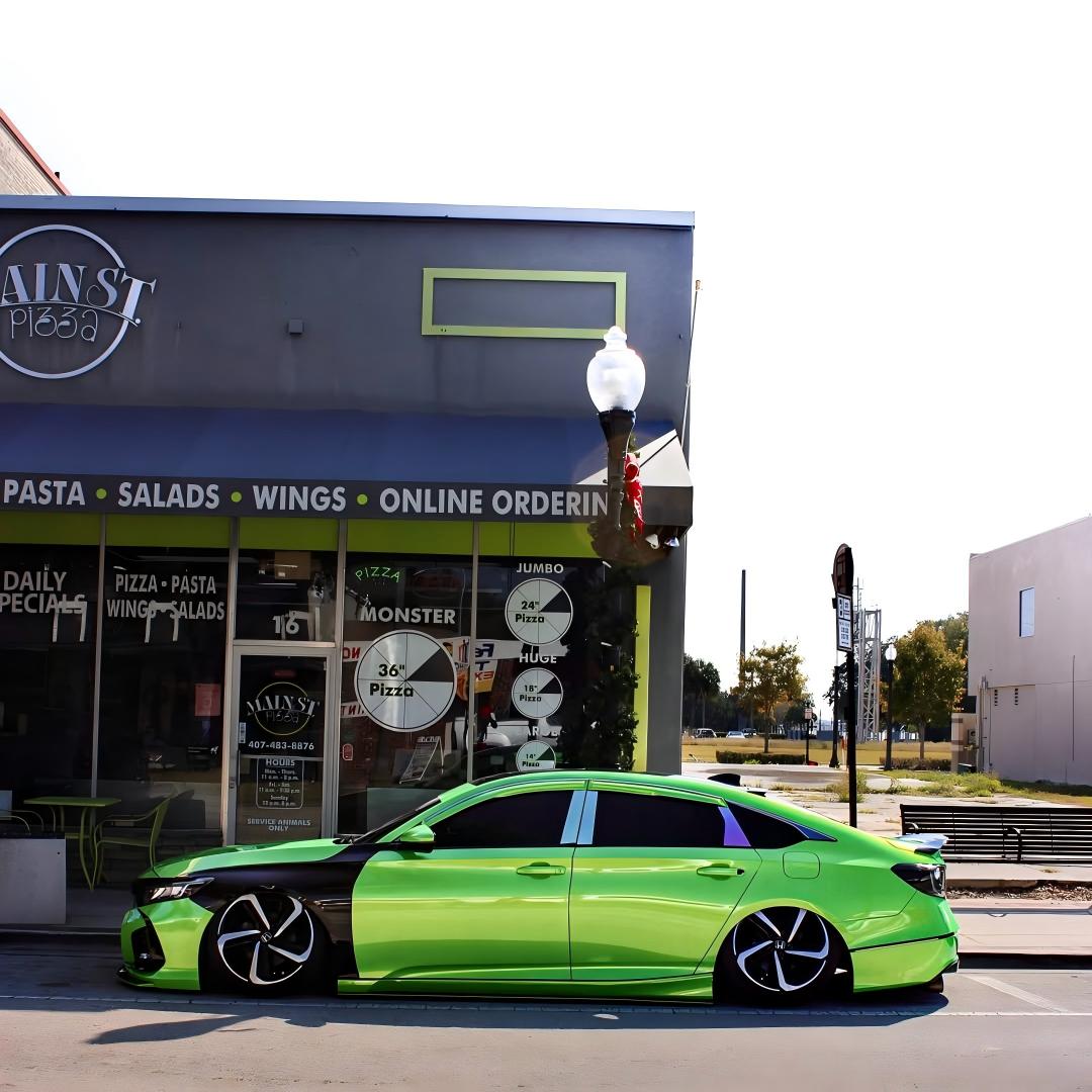 Gloss Metallic Gold Green Car Vinyl Wrap PET product image 4 - Veloro metallic vinyl wrap