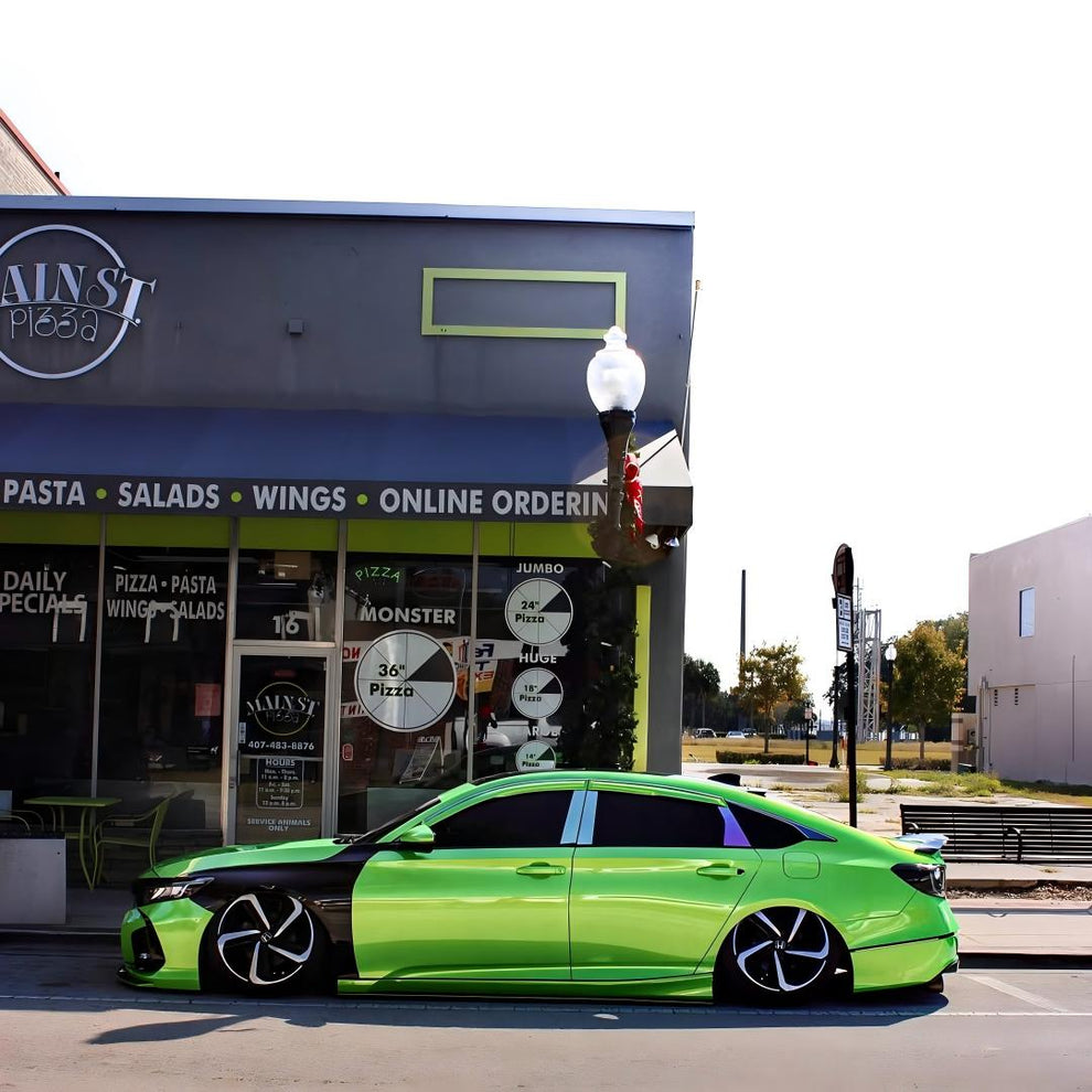Gloss Metallic Gold Green Car Vinyl Wrap PET product image 4 - Veloro metallic vinyl wrap
