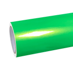Gloss Metallic Gold Green Car Vinyl Wrap PET