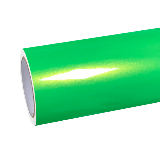 Gloss Metallic Gold Green Car Vinyl Wrap PET