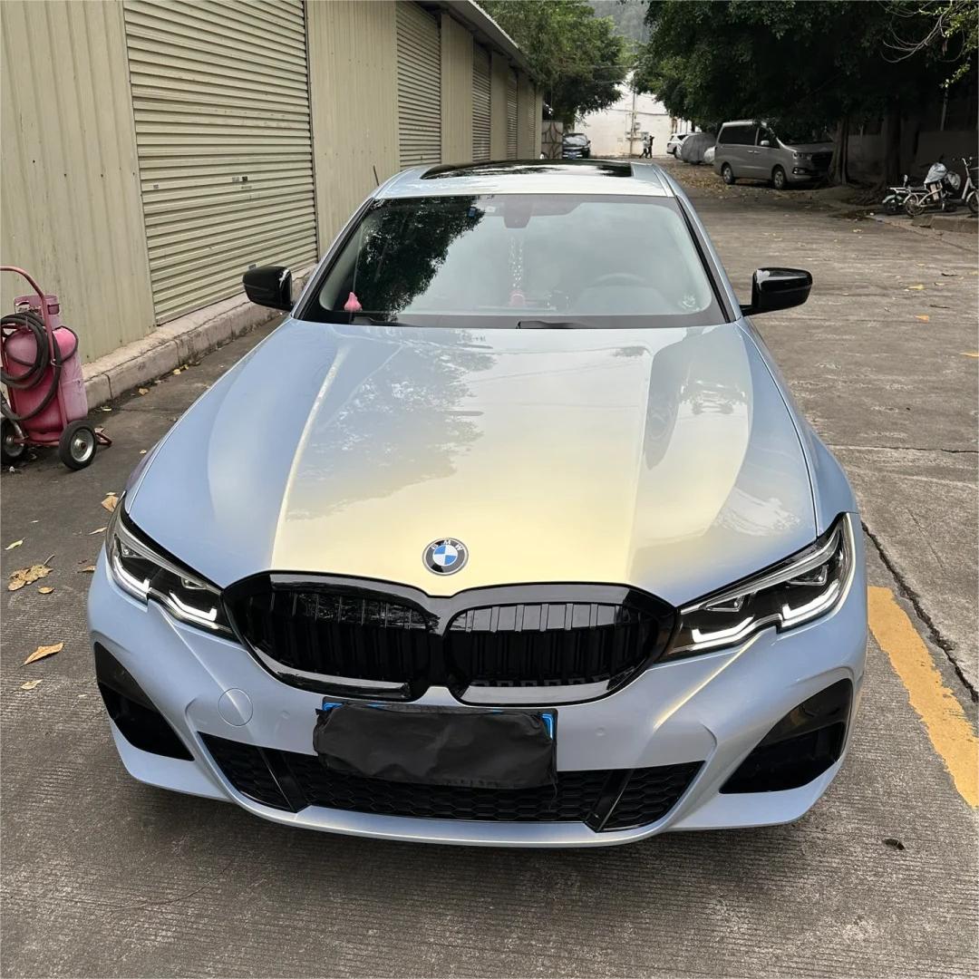 Gloss Metallic Gold Grey Car Vinyl Wrap product image 8 - Veloro metallic vinyl wrap