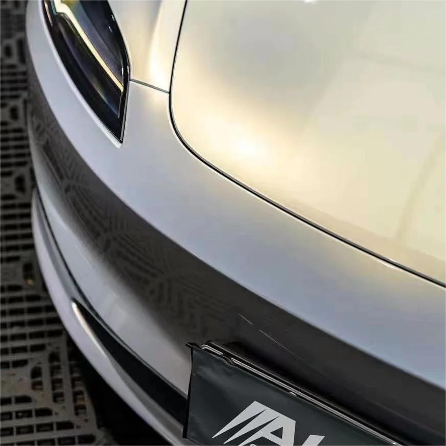 Gloss Metallic Gold Grey Car Vinyl Wrap product image 3 - Veloro metallic vinyl wrap