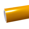 Gloss Metallic Golden Yellow Car Vinyl Wrap PET