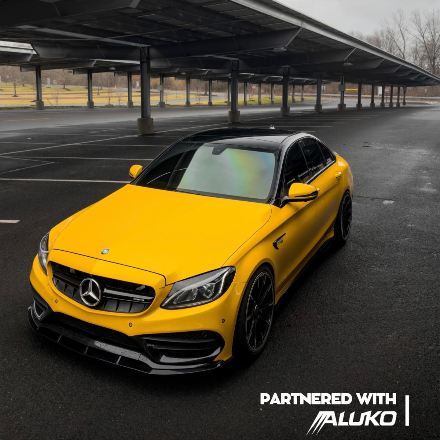 Gloss Metallic Golden Yellow Car Vinyl Wrap PET product image 3 - Veloro metallic vinyl wrap